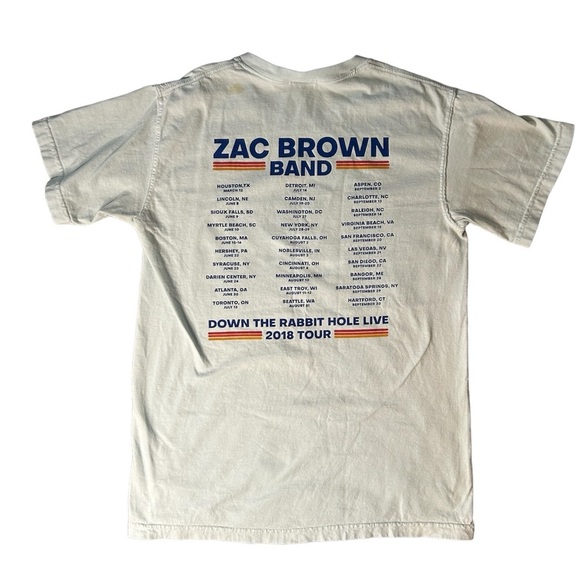 5/$25 Zac Brown Band Down the Rabbit Hole Live 2018 Tour size small - Picture 3 of 8